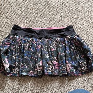 lululemon athletica Black and Pink Mini Skirt